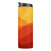 Sunset Mountains Banner Thermosbecher (Nach rechts gedreht)