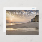 Sunset Myrtle Beach, South Carolina Postcard, USA Postkarte (Vorne/Hinten)