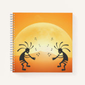 Sunset Native American Kokopelli Notebook Notizblock (Vorderseite)