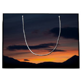 Sunset Nature Foto Große Geschenktüte (Vorderseite)
