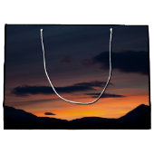 Sunset Nature Foto Große Geschenktüte (Rückseite)