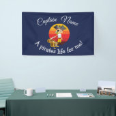 Sunset Nautical Blue Boy Party Pirates Banner (Messeveranstaltung)