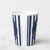 Sunset Nautical Stripes Boy Party Pirate Pappbecher (Rechts)