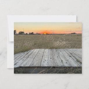 Sunset Near Amarillo Texas Postkarte