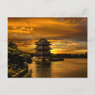 Sunset near Yixing Postkarte