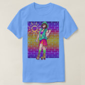 Sunset Neon Skater T-Shirt (Design vorne)