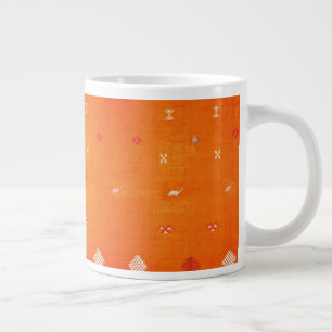 Sunset Oase: Orange Heritage Boho Marokkanisch Jumbo-Tasse