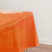 Sunset Oase: Orange Heritage Boho Marokkanisch Tischdecke (Beispiel)