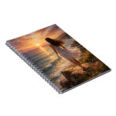 Sunset Ocean Aesthetic Spiral Photo Notebook Notizblock (Rechte Seite)