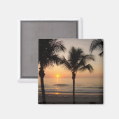 Sunset Ocean Beach Florida Fotograf Magnet (Vorderseite/Rückseite)