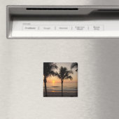 Sunset Ocean Beach Florida Fotograf Magnet (In Situ (Geschirrspüler))