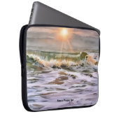 Sunset Ocean Beach Personal Laptop Cover (Vorne Rechts)