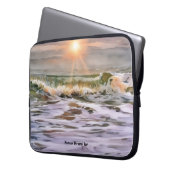 Sunset Ocean Beach Personal Laptop Cover (Vorderseite Links)