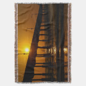 Sunset Ocean Beach Pier - Beach Sunset Decke (Vorderseite Vertikal)