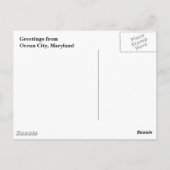 Sunset Ocean City Postcard Postkarte (Rückseite)