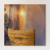 Sunset Ocean Cliff Puzzle (Horizontal)