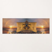 Sunset Ocean Cliff Yogamatte (Vorderseite (Horizontal))