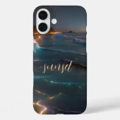 Sunset Ocean Mit Monogramm Case - Mate iPhone (Rückseite)