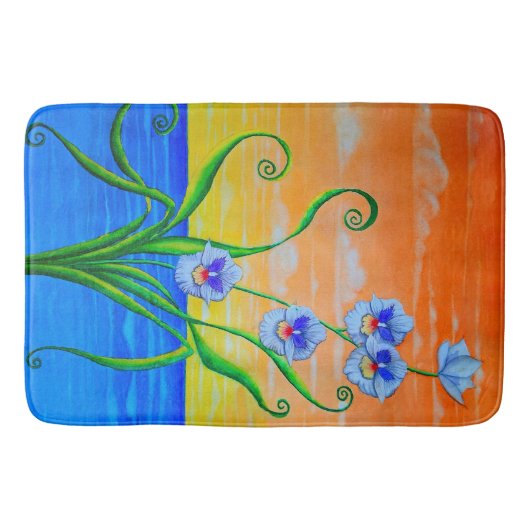 Sunset Ocean Orchios Badematte (Vorderseite)