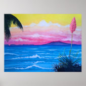 Sunset Ocean Poster (Vorne)
