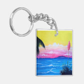 Sunset Ocean Schlüsselanhänger (Vorderseite links)