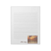 Sunset Ocean Stationary JW Notizblock (Rotiert)