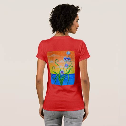 Sunset Ocean T-Shirt (Schwarz voll)