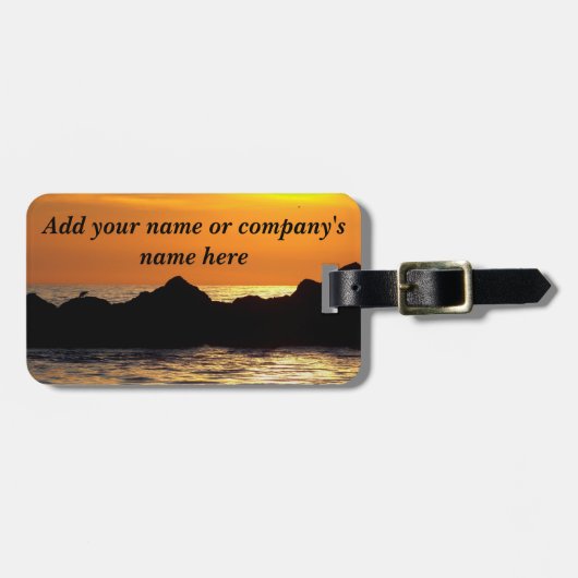 Sunset of Peace_Luggage Tag Gepäckanhänger (Vorderseite horizontal)