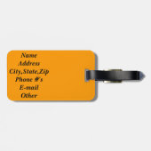 Sunset of Peace_Luggage Tag Gepäckanhänger (Rückseite horizontal)