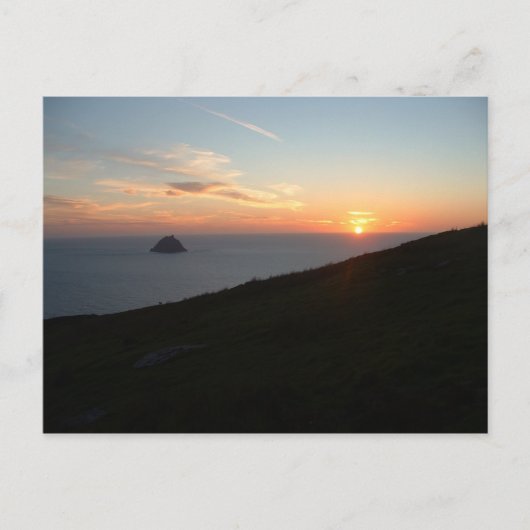 Sunset off the Blasket Islands Postkarte (Vorderseite)