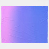 Sunset Ombre Effekt Rosa & Blau Fleecedecke (Vorderseite (Horizontal))