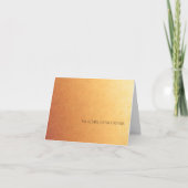 Sunset Ombre Gradient Simple Vielen Dank Dankeskarte (Vorderseite)