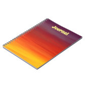 Sunset Ombre Journal Notebook Notizblock (Linke Seite)
