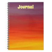 Sunset Ombre Journal Notebook Notizblock (Vorderseite)