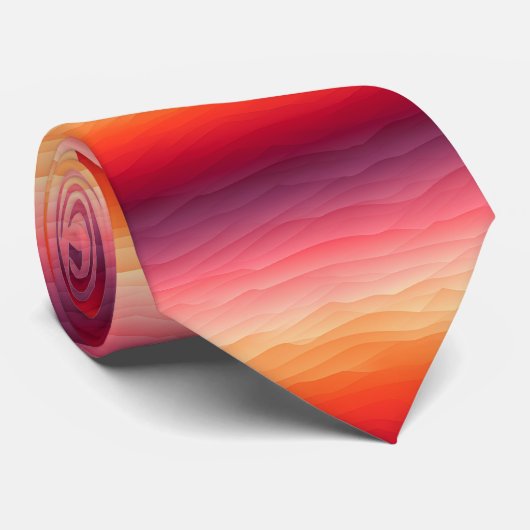 Sunset Ombre Krawatte (Gerollt)