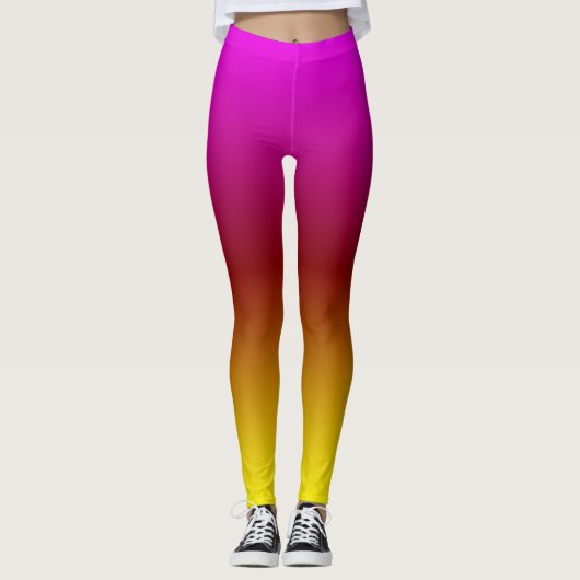 Sunset Ombre Leggings (Vorderseite)