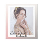 Sunset Ombre Pageant Autograph Notizblock (Vorderseite)