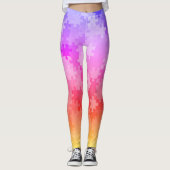 Sunset Ombre Puzzles Leggings (Vorderseite)
