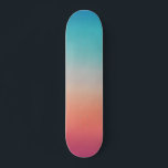 Sunset Ombre Türkis to Pink Skateboard<br><div class="desc">türkis bis rosa</div>