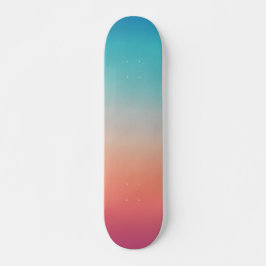Sunset Ombre Türkis to Pink Skateboard