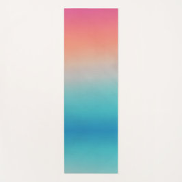 Sunset Ombre Türkis to Pink Yogamatte