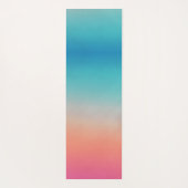 Sunset Ombre Türkis to Pink Yogamatte (Rückseite)