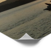 Sunset on Adirondack Lake Poster (Ecke)