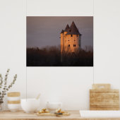 Sunset on Castle Gwynn Poster (Küche)