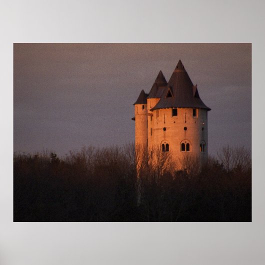 Sunset on Castle Gwynn Poster (Vorne)
