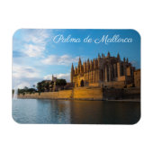 Sunset on Cathedral of Palma de Mallorca Magnet (Horizontal)