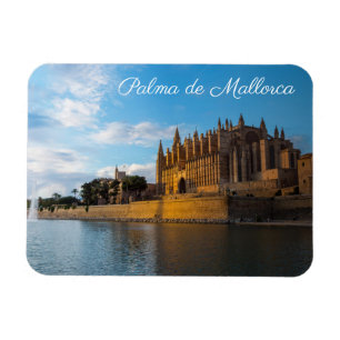 Sunset on Cathedral of Palma de Mallorca Magnet