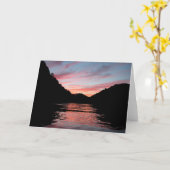 Sunset on Centre Hill Lake Card Karte (Gelbe Blume)