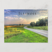 Sunset on Chain O Seen Staat Parco Civico-Ciani Postkarte (Vorderseite)