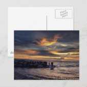 Sunset on Charleston Harbour Postkarte (Vorne/Hinten)